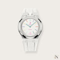 AP × Swatch ROYAL POP｜プレミアムステンレス×ラバー シルバー×ホワイト｜12時モデル