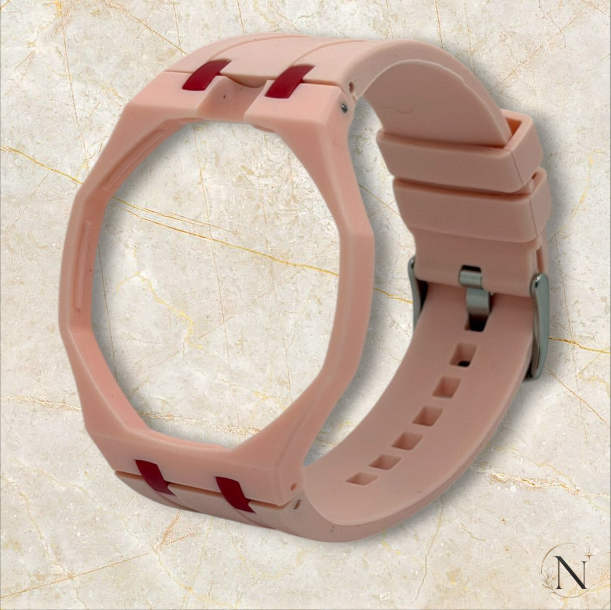 AP × Swatch ROYAL POP｜セラミック×ラバー ライトピンク×レッド｜12時モデル