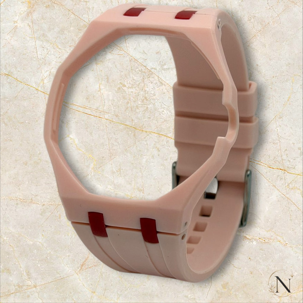 AP × Swatch ROYAL POP｜セラミック×ラバー ピンク×レッド｜3時モデル