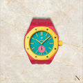 AP × Swatch ROYAL POP｜セラミック×ラバー ピンク｜3時モデル