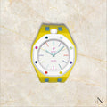AP × Swatch ROYAL POP｜セラミック×ラバー イエロー×ライトブルー｜12時モデル