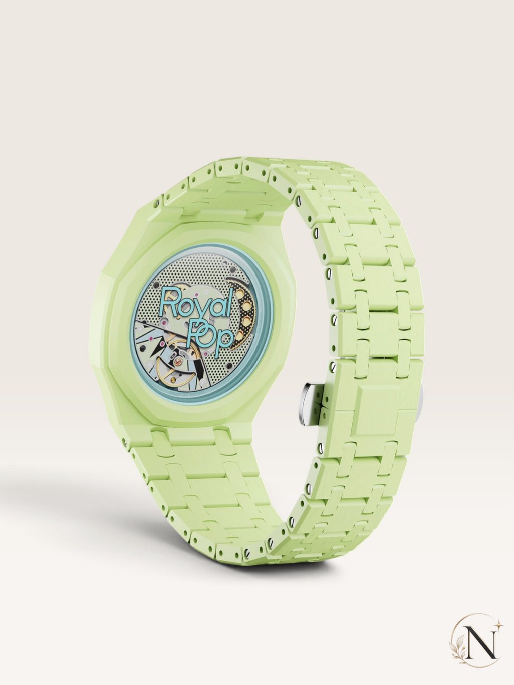 AP × Swatch ROYAL POP｜プレミアムフルセラミック ミントグリーン｜12時モデル