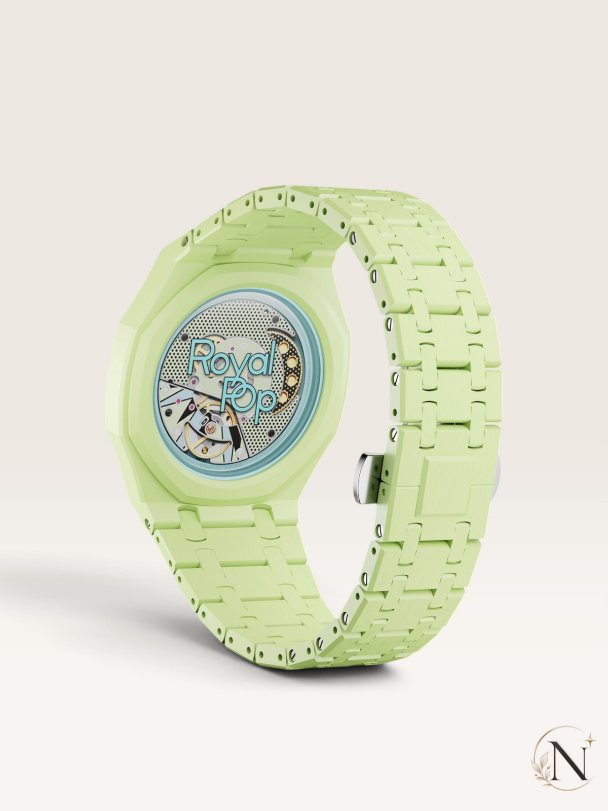 AP × Swatch ROYAL POP｜プレミアムフルセラミック ミントグリーン｜12時モデル