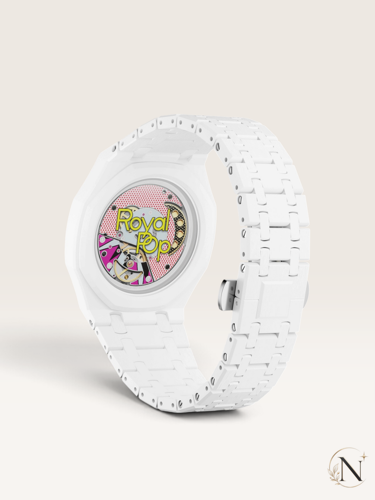 AP × Swatch ROYAL POP｜プレミアムフルセラミック ホワイト｜12時モデル