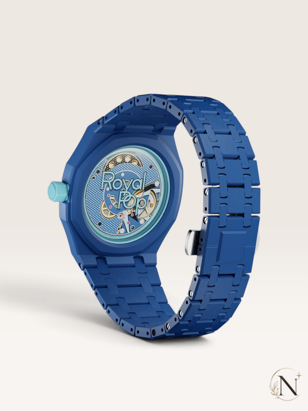 AP × Swatch ROYAL POP｜プレミアムフルセラミック ブルー｜3時モデル