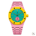 AP × Swatch ROYAL POP｜プレミアムフルセラミック ダークピンク｜3時モデル