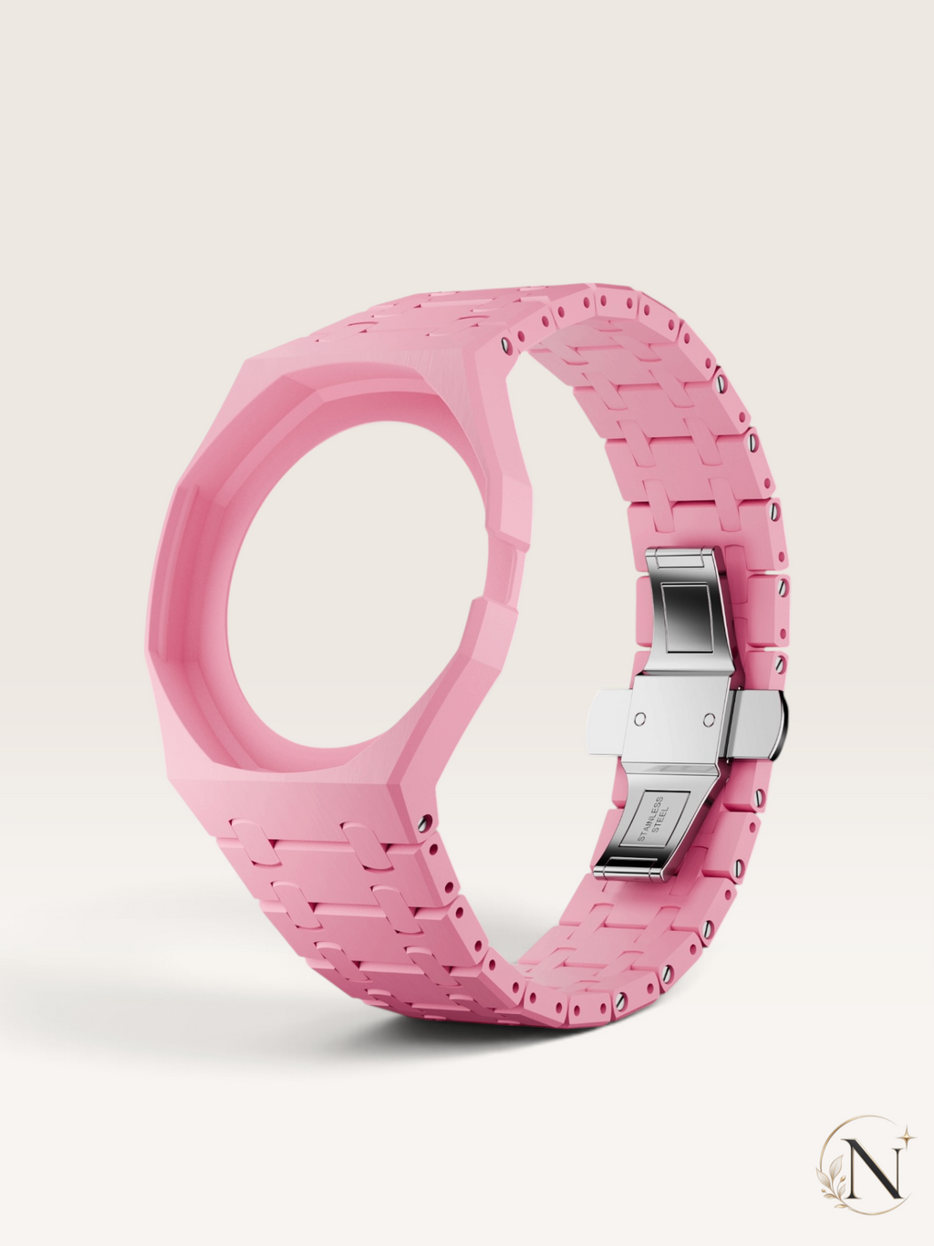 AP × Swatch ROYAL POP｜プレミアムフルセラミック ダークピンク｜3時モデル