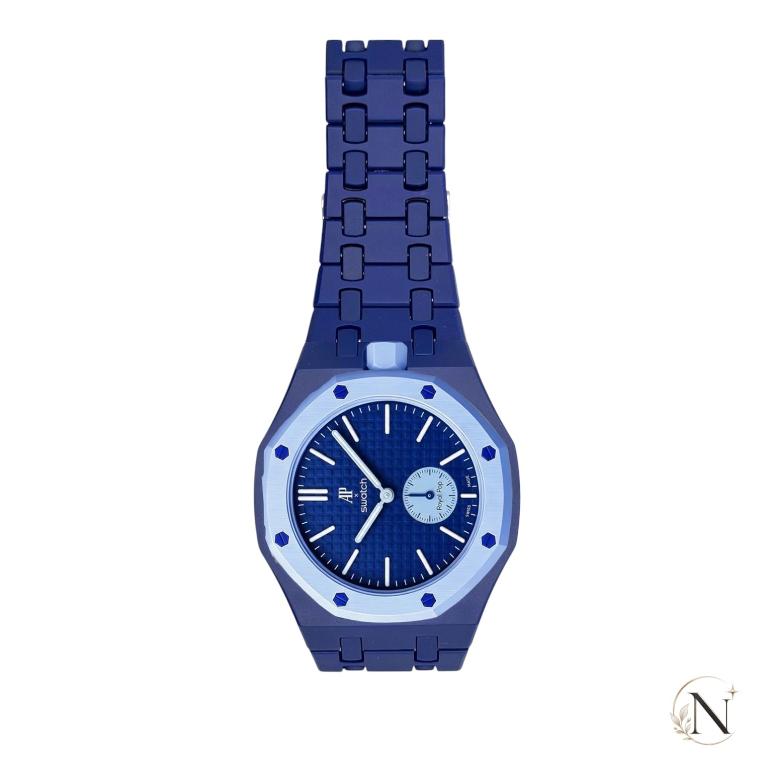 AP × Swatch ROYAL POP｜フルセラミック ダークブルー｜12時モデル