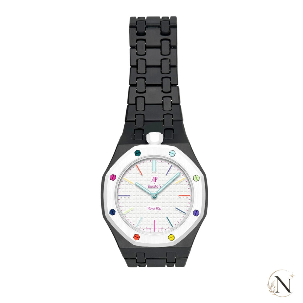 AP × Swatch ROYAL POP｜フルセラミック ブラック｜12時モデル