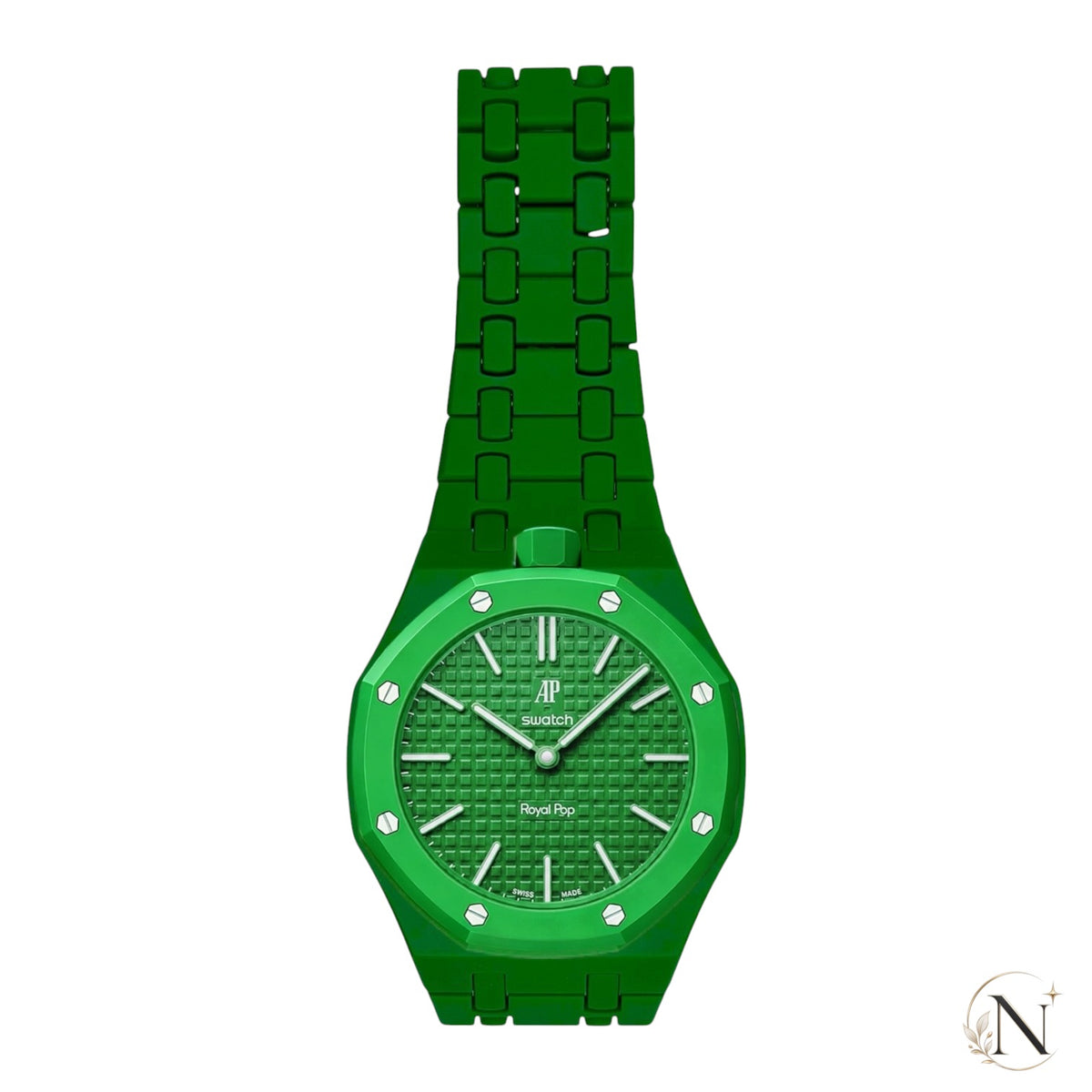 AP × Swatch ROYAL POP｜フルセラミック ダークグリーン｜12時モデル