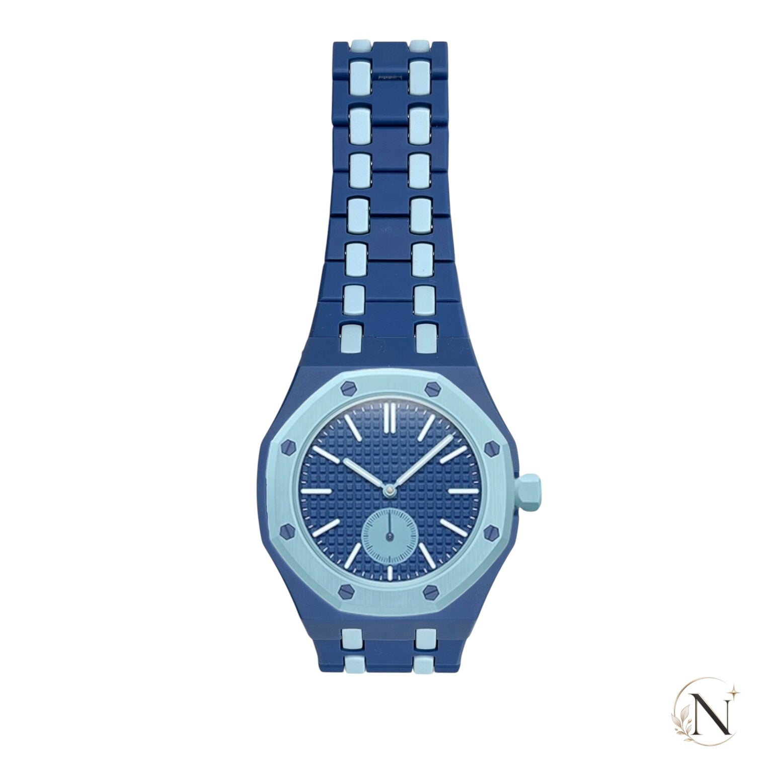 AP × Swatch ROYAL POP｜フルセラミック スモーキーブルー×ライトブルー｜12時モデル