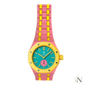AP × Swatch ROYAL POP｜フルセラミック ピンク×イエロー｜12時モデル