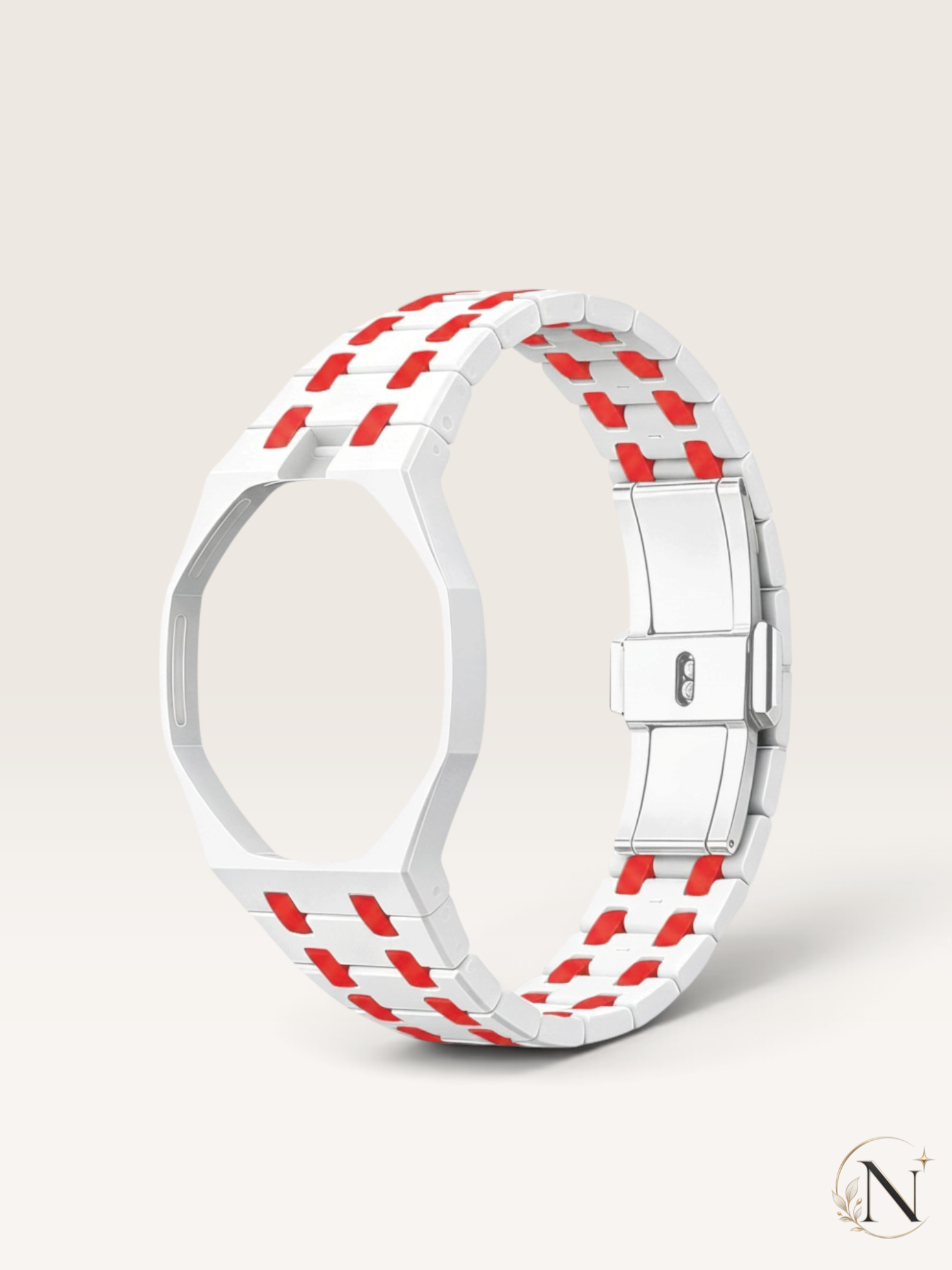 AP × Swatch ROYAL POP｜フルセラミック ホワイト×レッド｜12時モデル