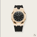 AP × Swatch ROYAL POP｜プレミアムステンレス×ラバー ローズゴールド×ブラック｜12時モデル