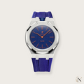 AP × Swatch ROYAL POP｜プレミアムステンレス×ラバー シルバー×ネイビー｜12時モデル