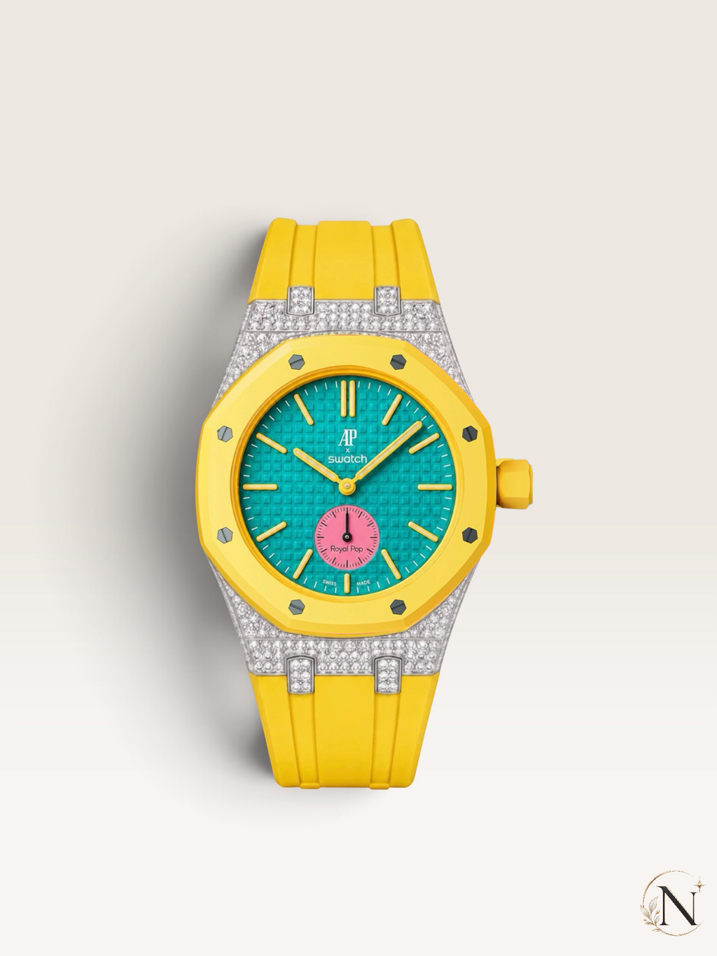 NORDORA AP × Swatch ROYAL POP｜モアッサナイト・パヴェ エディション