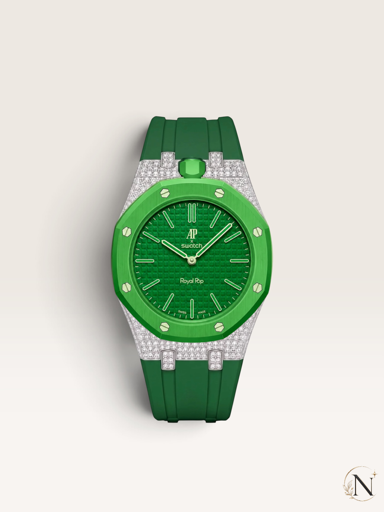 NORDORA AP × Swatch ROYAL POP｜モアッサナイト・パヴェ エディション