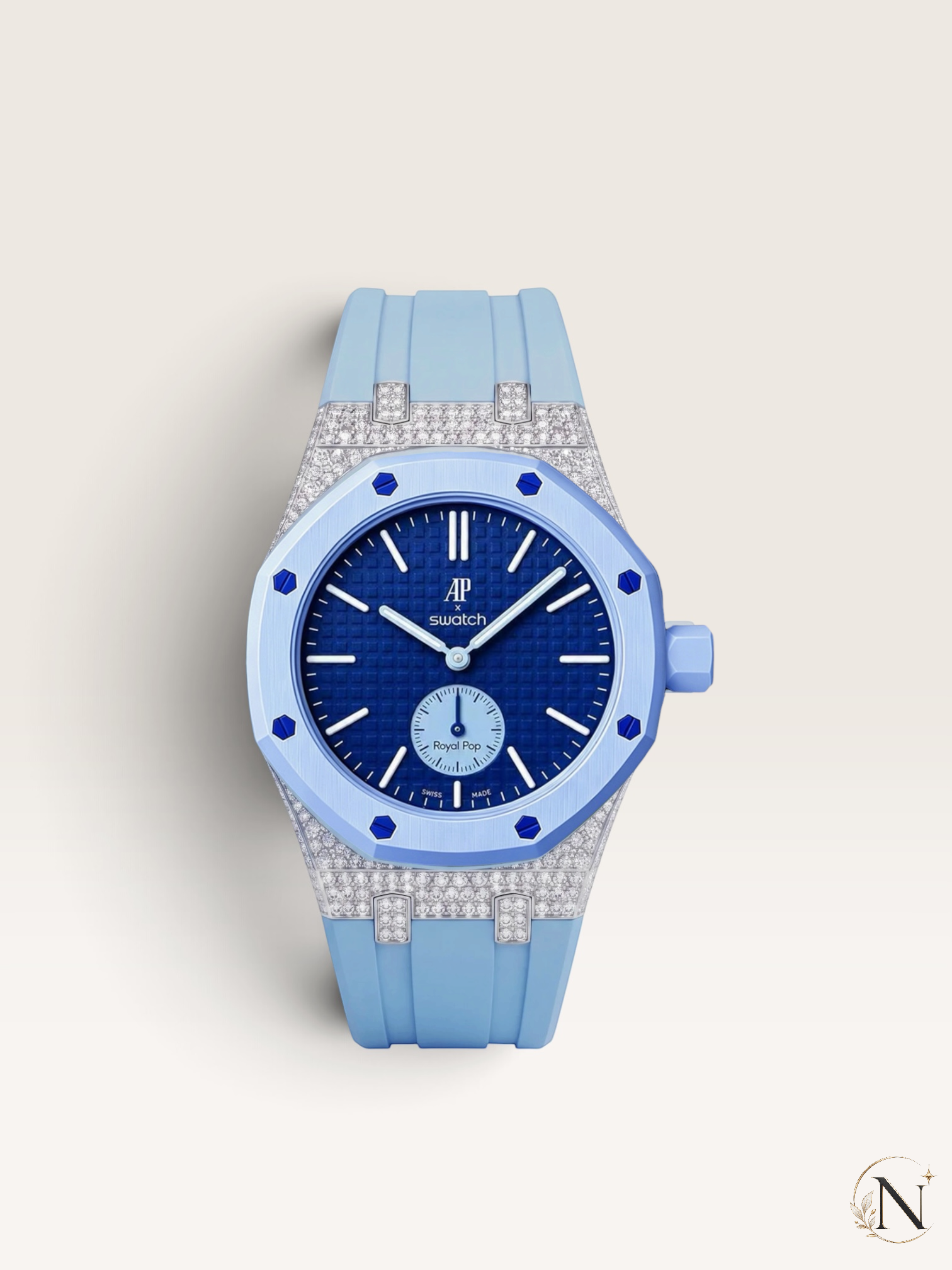 NORDORA AP × Swatch ROYAL POP｜モアッサナイト・パヴェ エディション