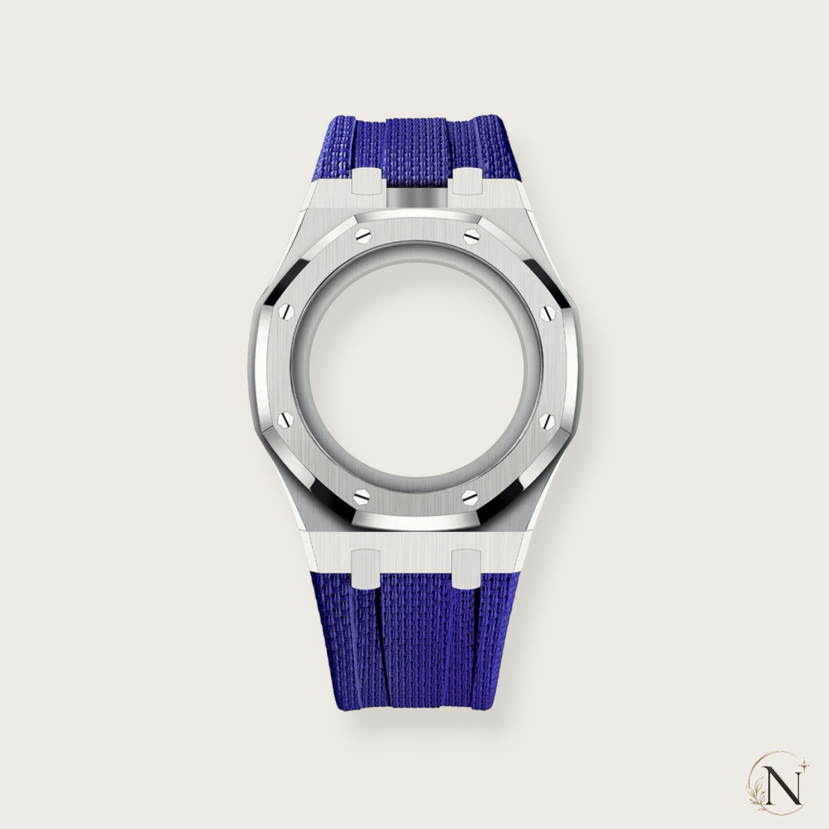 AP × Swatch ROYAL POP｜プレミアムステンレス×ラバー シルバー×ネイビー｜12時モデル