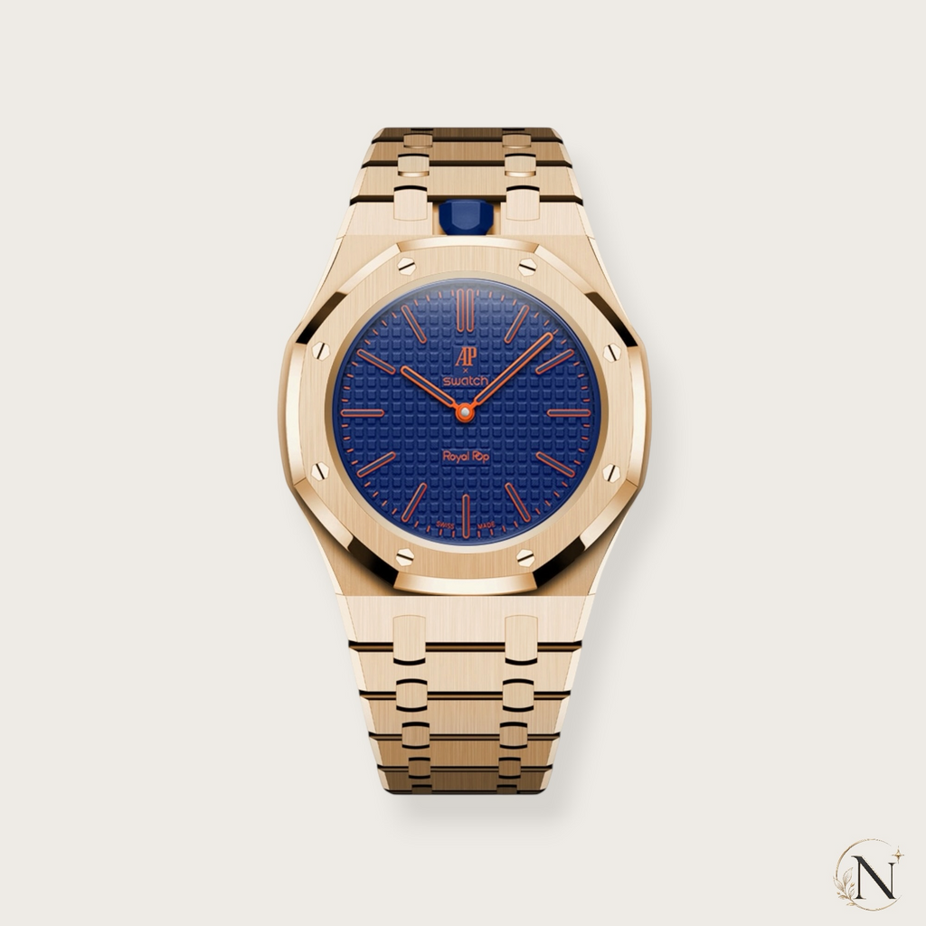AP × Swatch ROYAL POP｜プレミアムフルステンレス ローズゴールド｜12時モデル