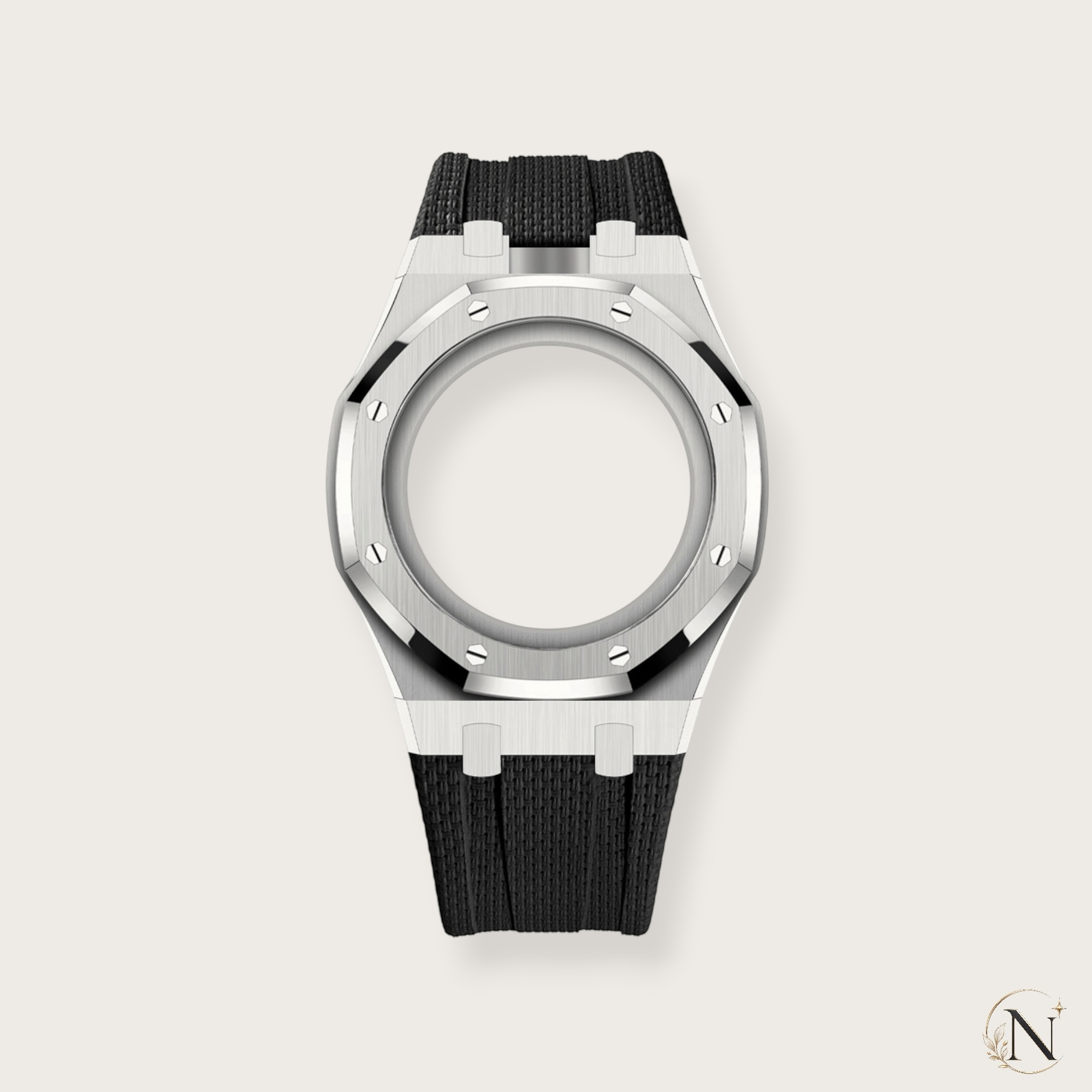 AP × Swatch ROYAL POP｜プレミアムステンレス×ラバー シルバー×ブラック｜12時モデル