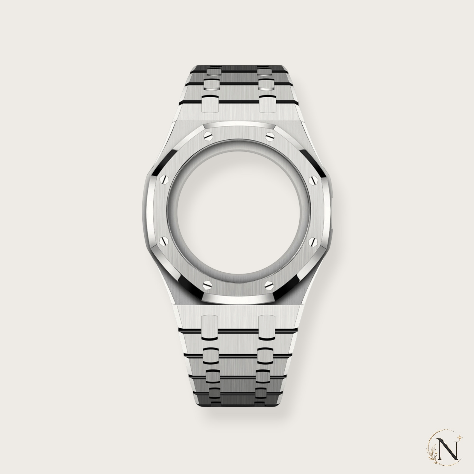 AP × Swatch ROYAL POP｜プレミアムフルステンレス シルバー｜3時モデル