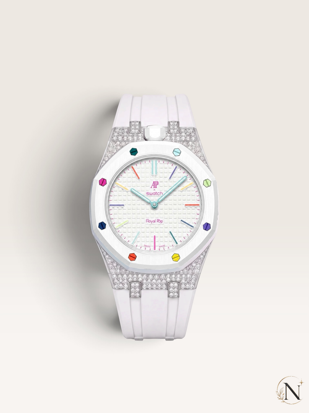 NORDORA AP × Swatch ROYAL POP｜モアッサナイト・パヴェ エディション