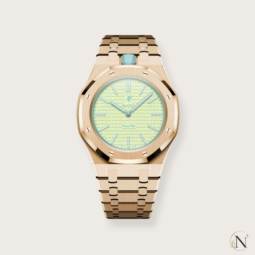 AP × Swatch ROYAL POP｜プレミアムフルステンレス ローズゴールド｜12時モデル