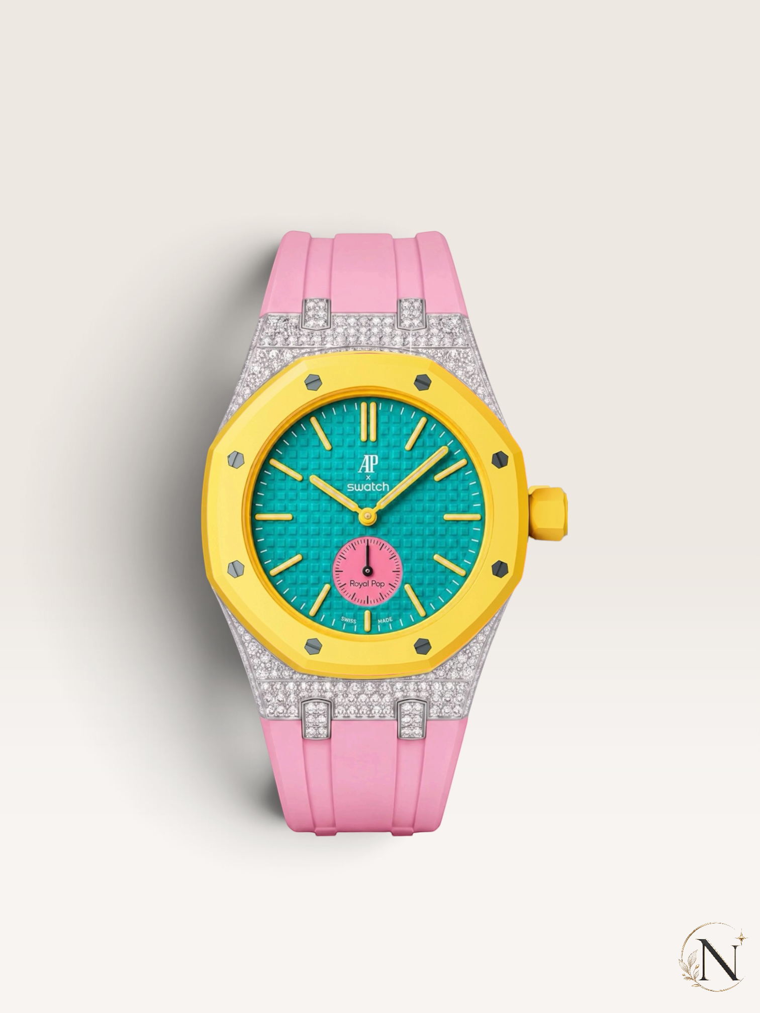 NORDORA AP × Swatch ROYAL POP｜モアッサナイト・パヴェ エディション