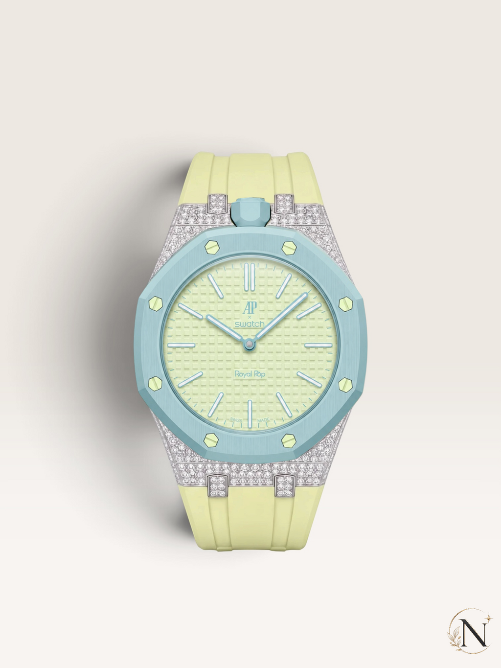 NORDORA AP × Swatch ROYAL POP｜モアッサナイト・パヴェ エディション