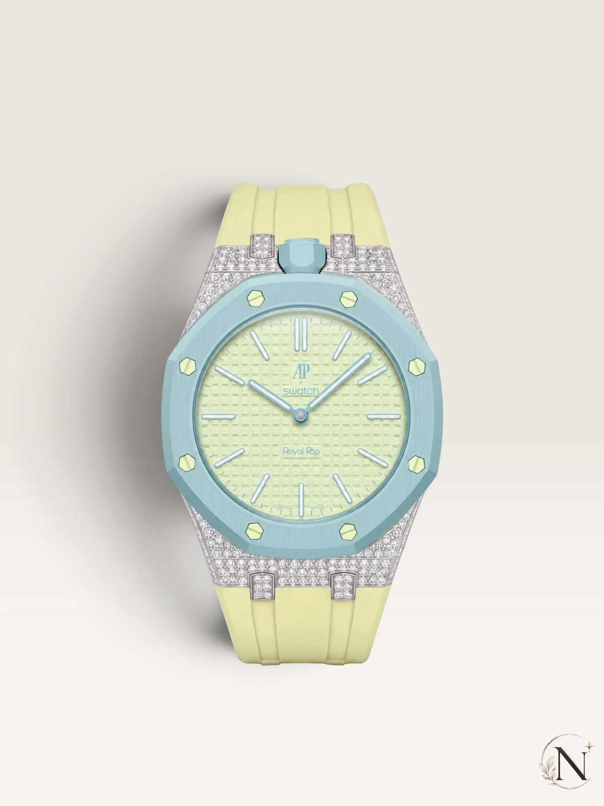 NORDORA AP × Swatch ROYAL POP｜モアッサナイト・パヴェ エディション